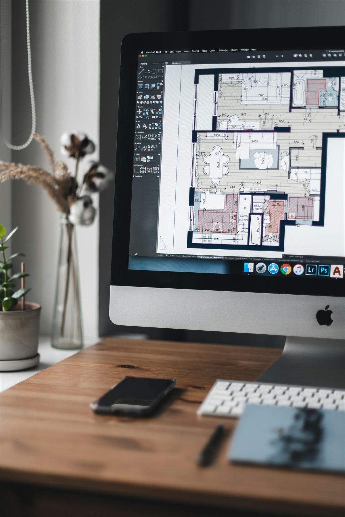 Plans architecturaux sur AutoCAD pour étude de faisabilité